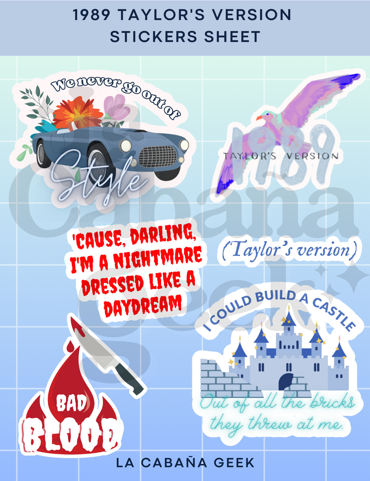 Stickers Sheet - 1989 TV -