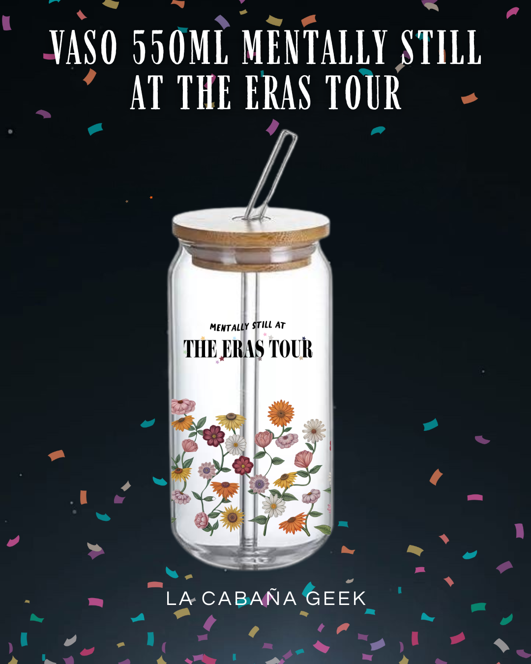 Vaso de Vidrio Floral – Eras Tour Edition