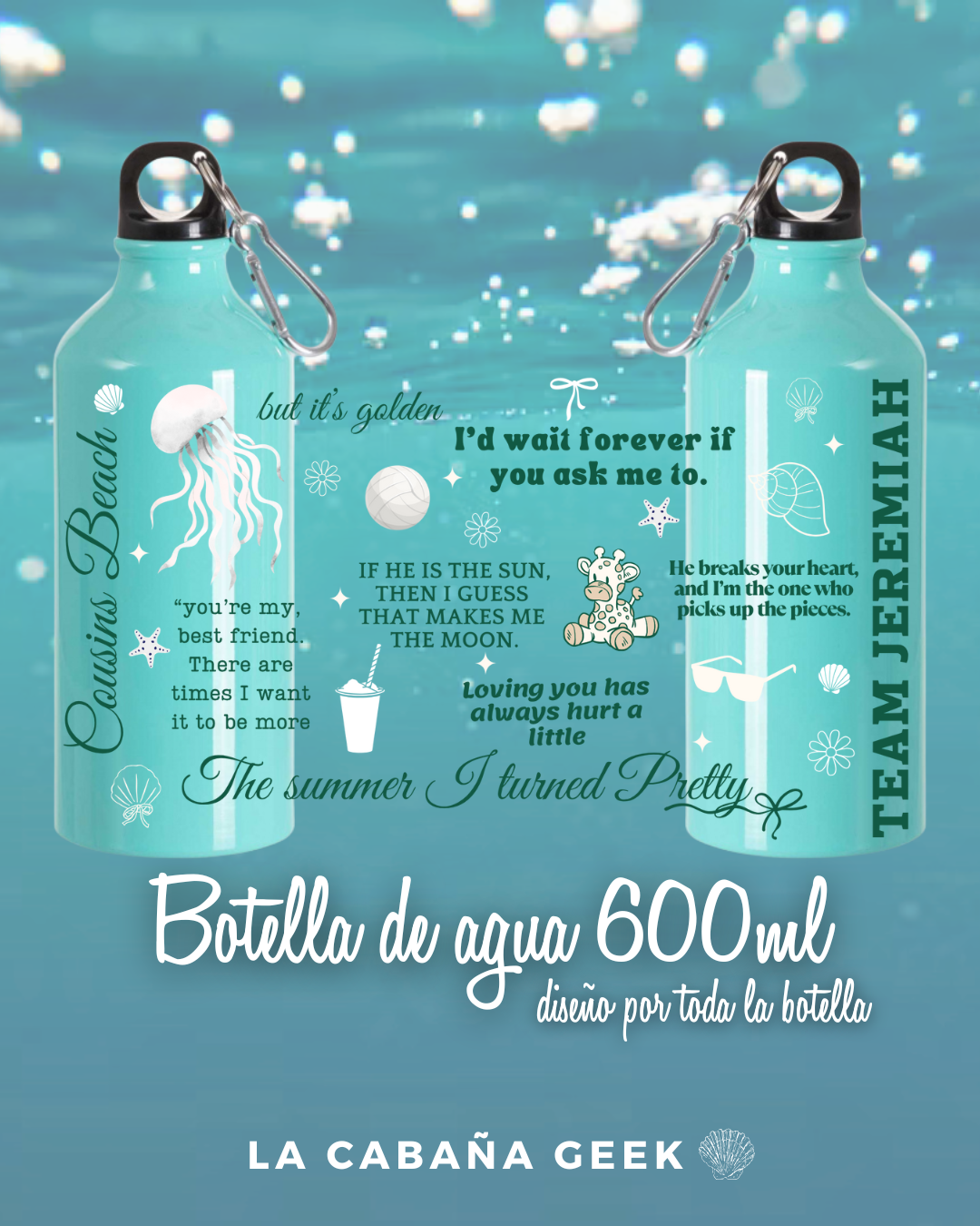 Botella de agua - The summer I turned pretty - Team Jeremiah