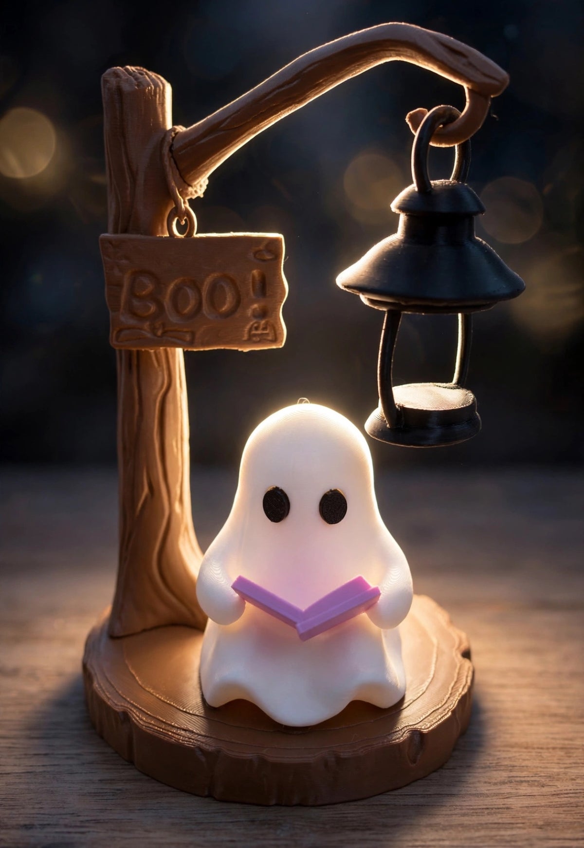 Fantasma Lector 👻📖 | Decoración 3D para almas lectoras