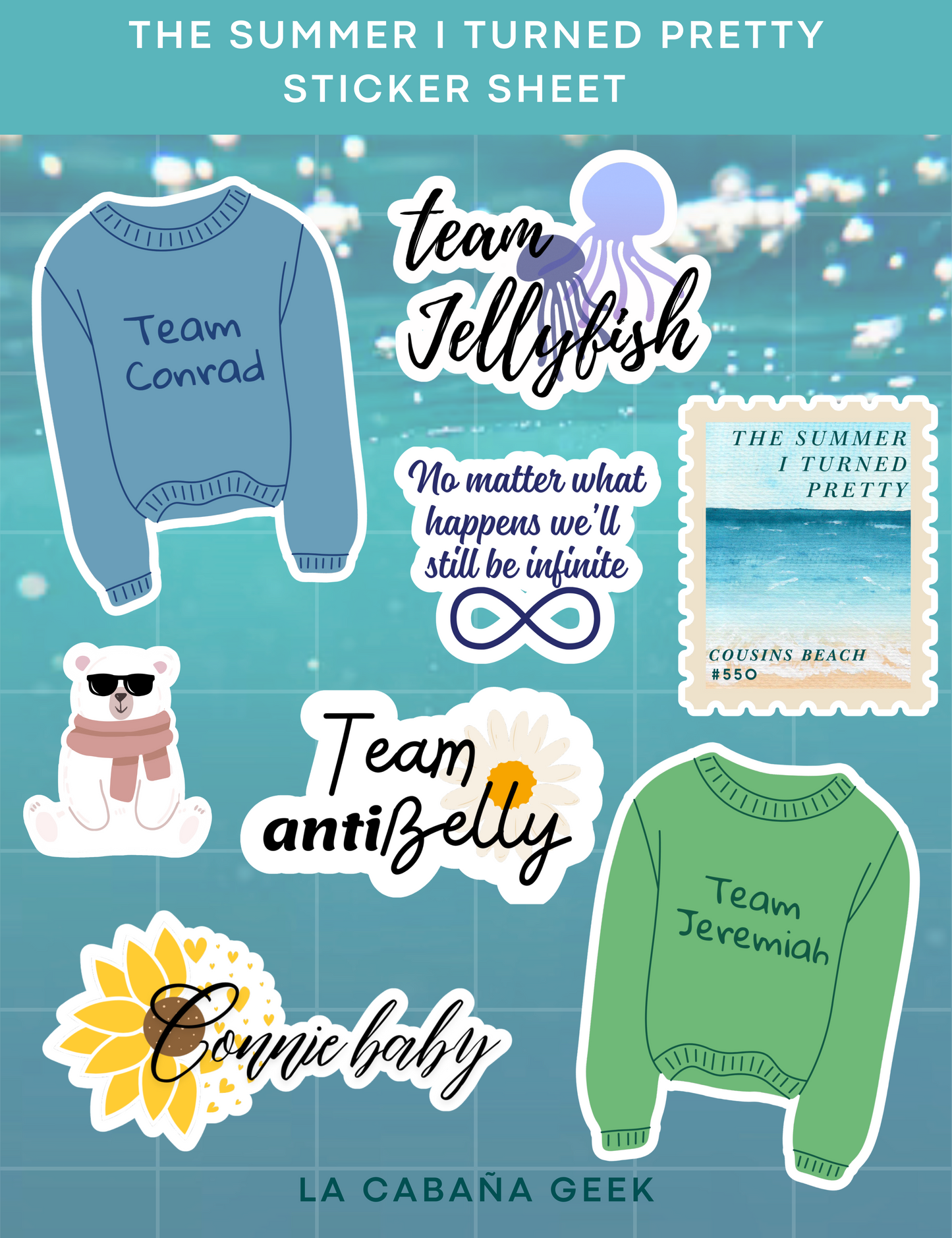 Set de stickers - The summer I turned pretty