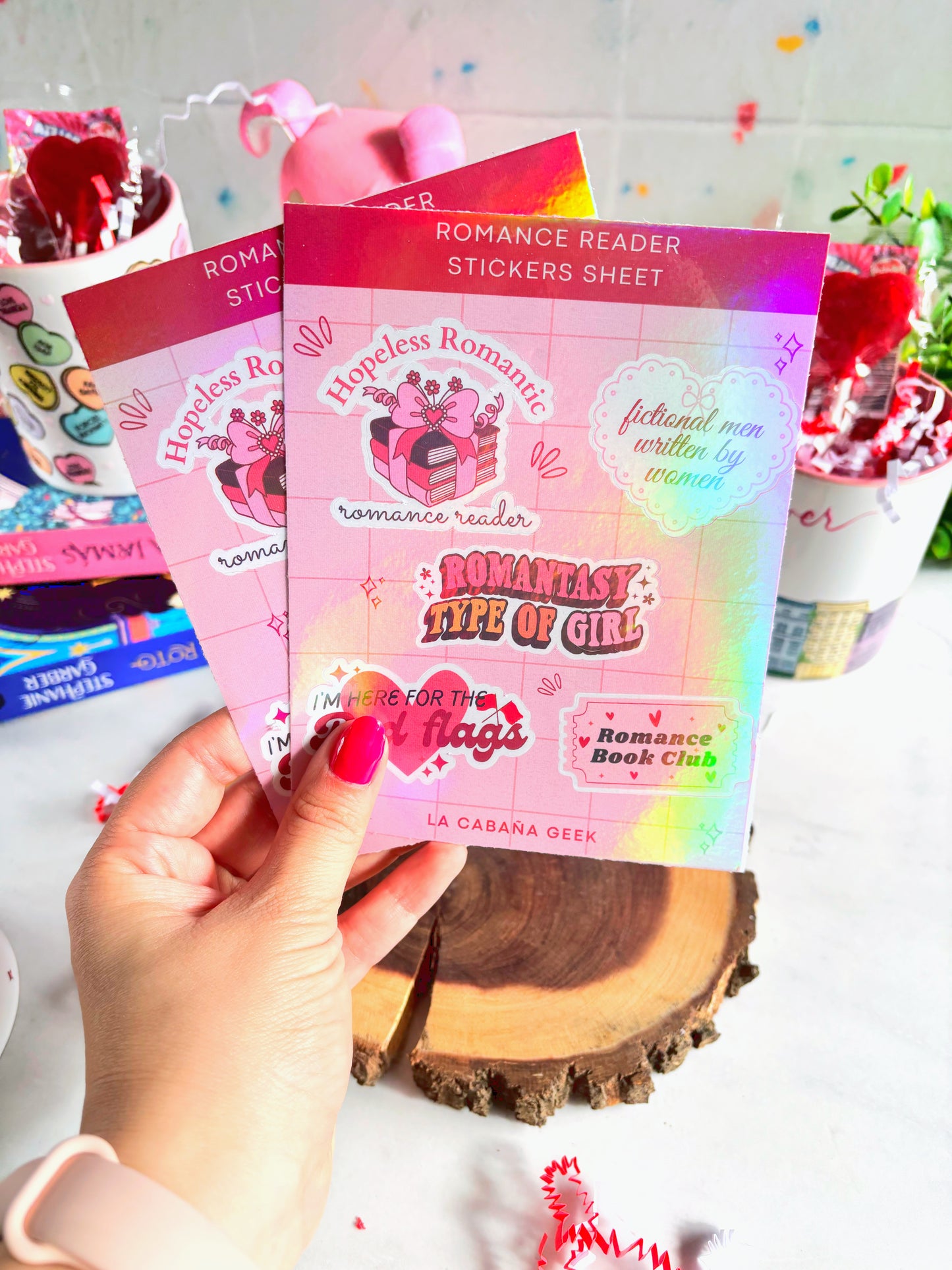 Sticker sheet - Romance reader