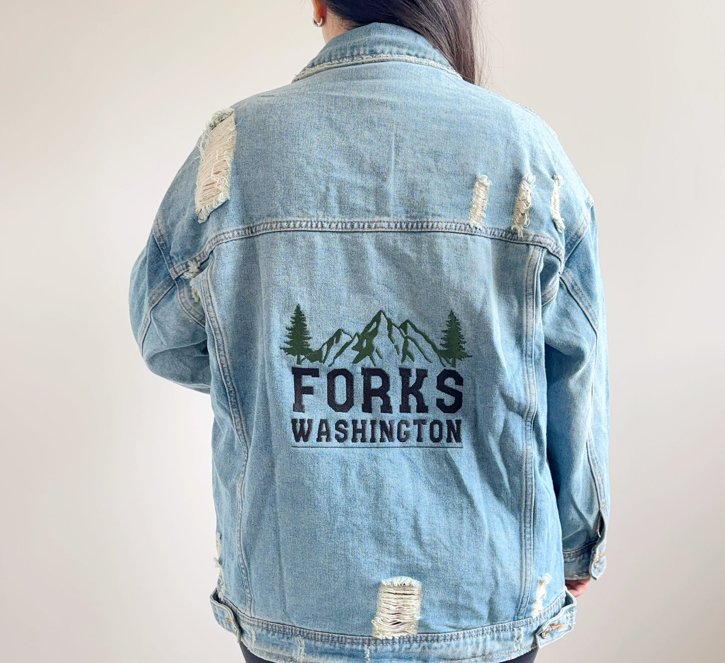 Chaqueta de Jean Oversize - Forks - Crepúsculo - Twilight Saga.