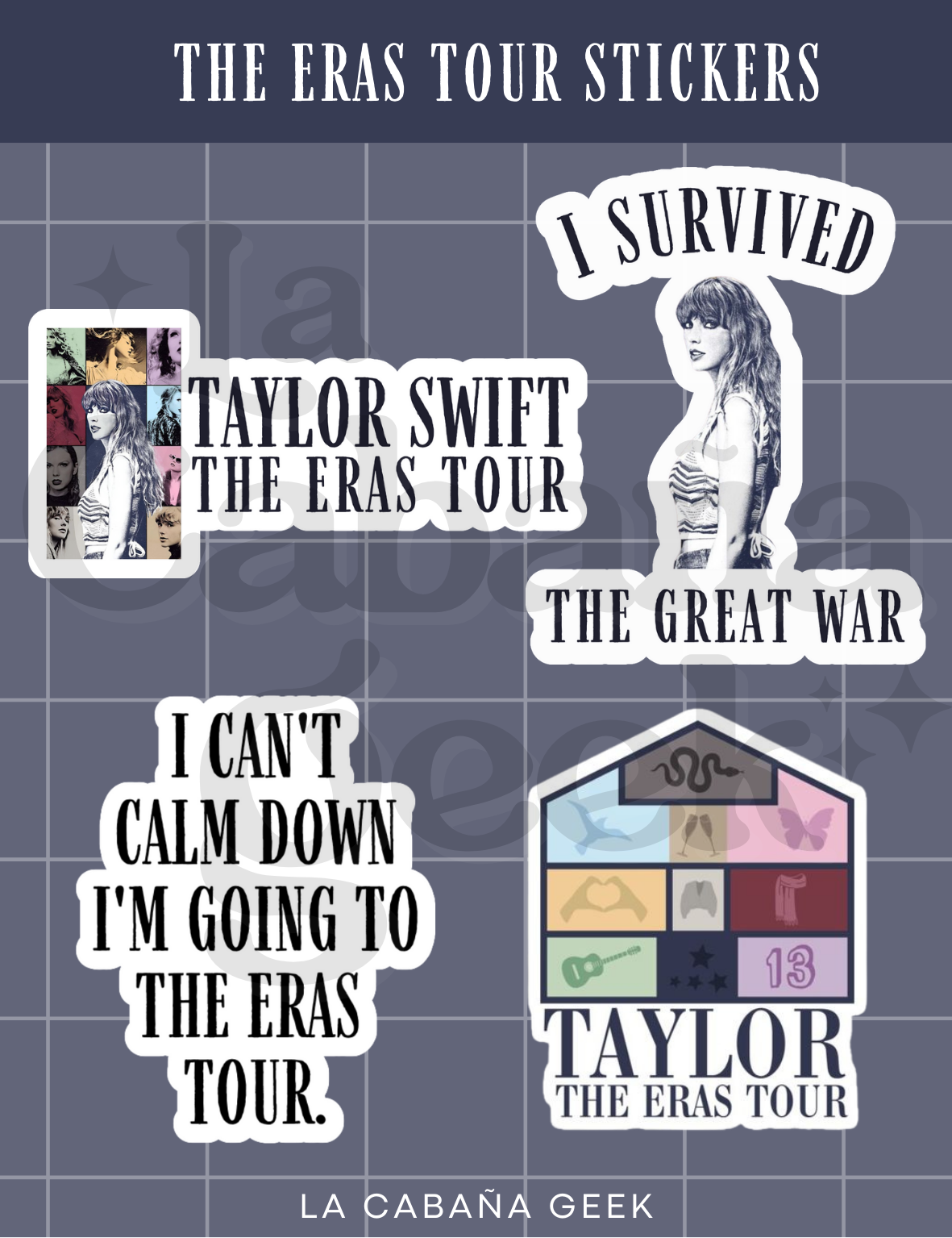 Stickers Sheet  - The Eras Tour - Taylor Swift