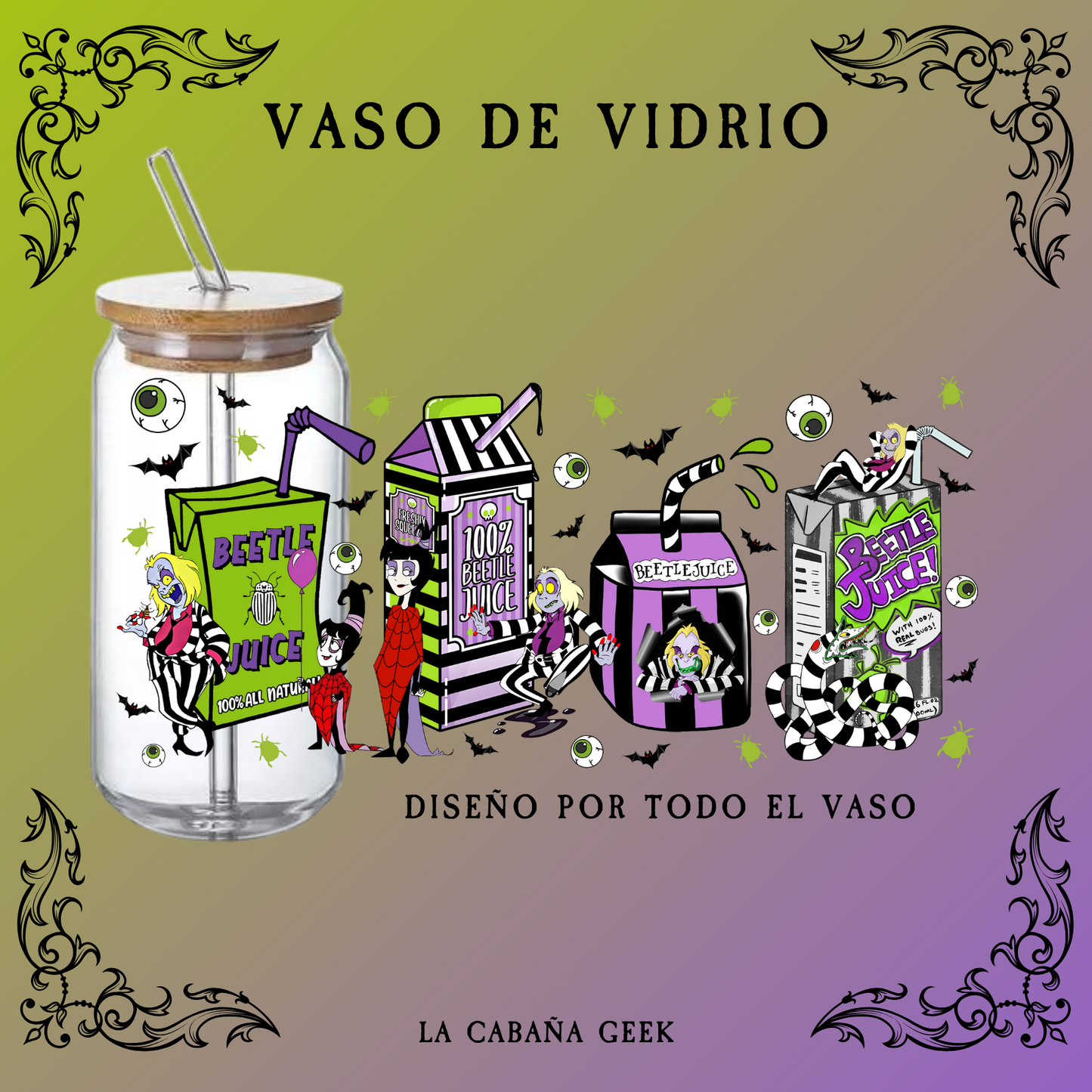 Vaso de Vidrio - Beetlejuice