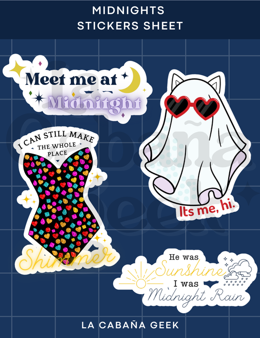 Stickers Sheet - Midnigths - Taylor Swift