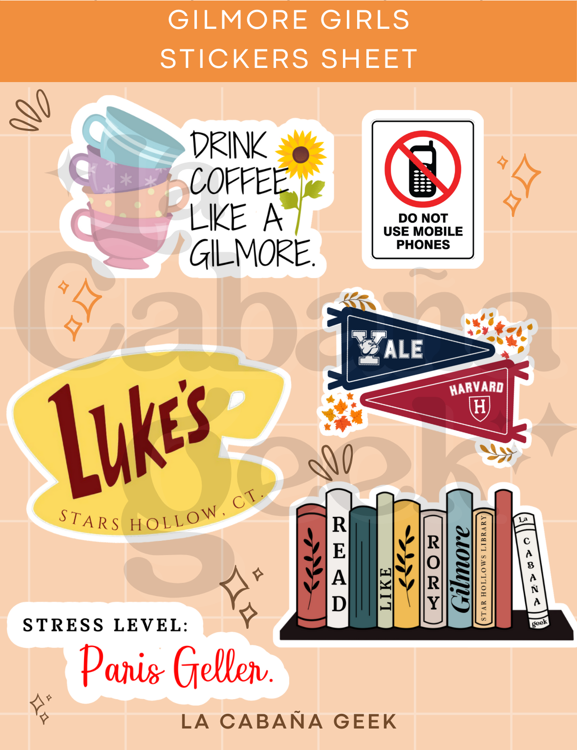 Stickers Sheet - Gilmore Girls