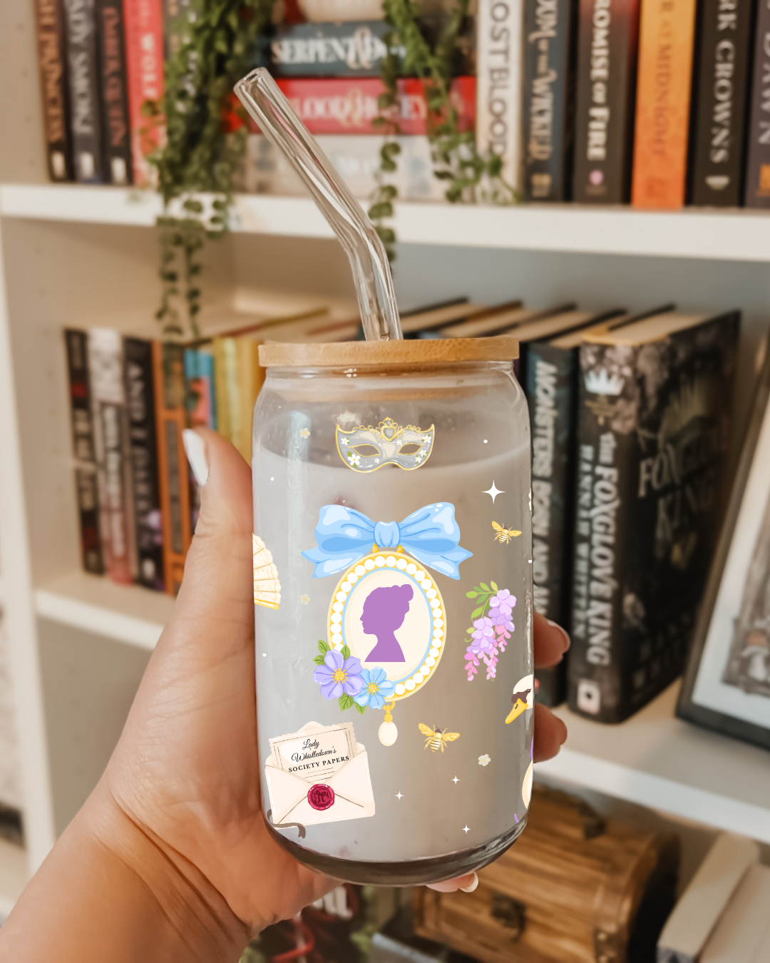 Vaso de vidrio - Regency Dreams 🦢 - 550ml