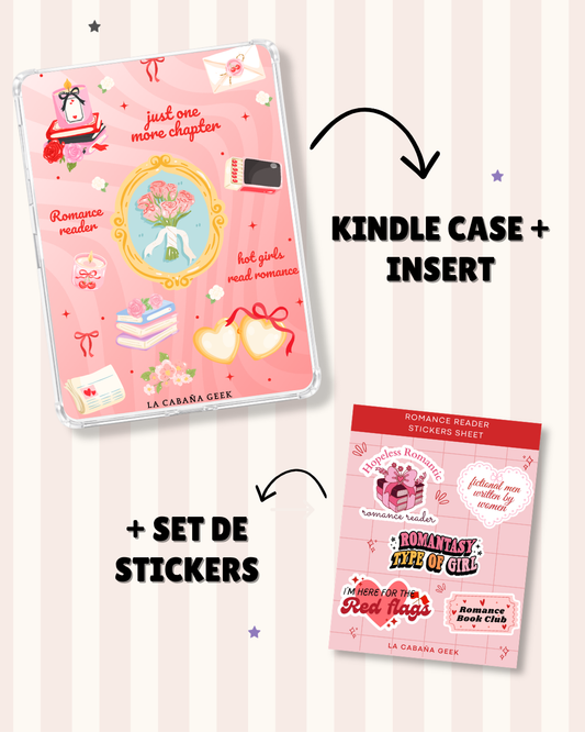 Enchanted Kindle case - Set Romance Reader.