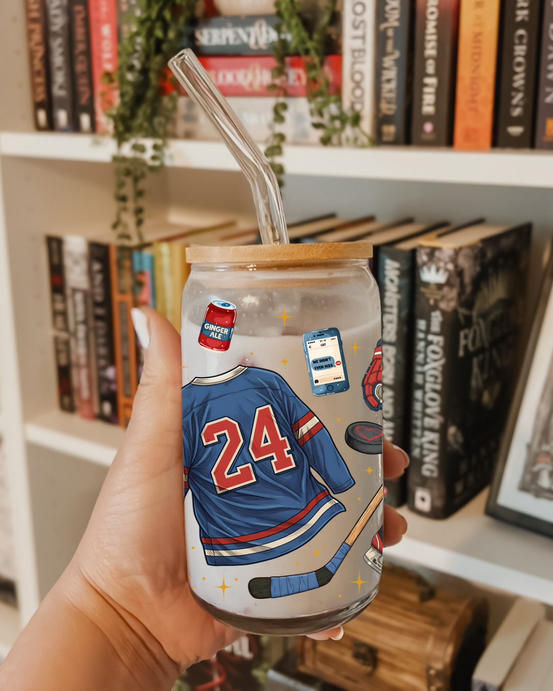 Vaso de vidrio - Team Hollander🍁🏒 - 550ml