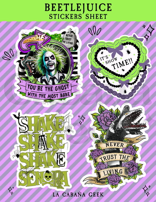 Set de stickers - Beetlejuice