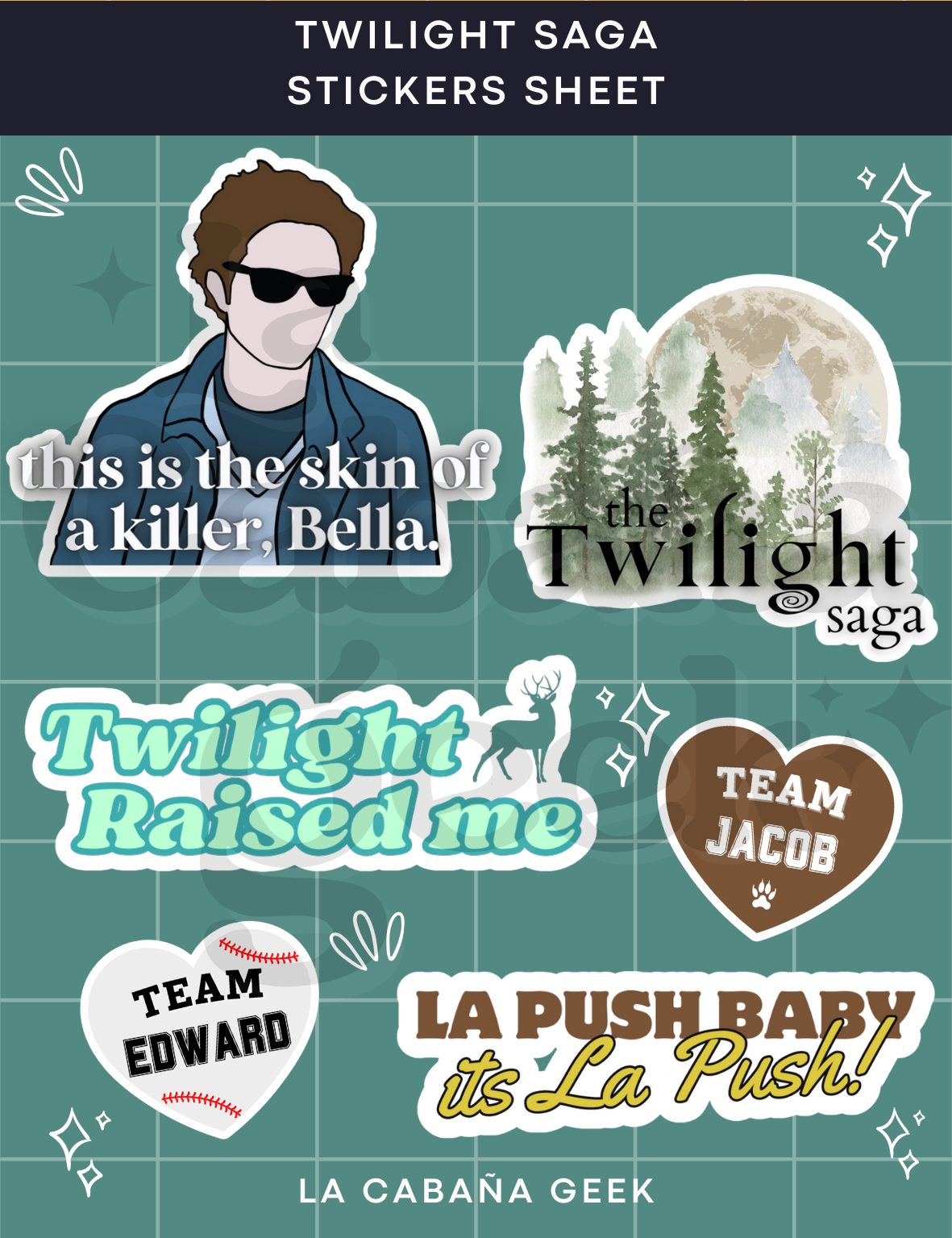 Stickers Sheet - Twilight.